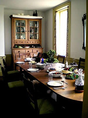 Dining Room at Johnston farmhouse