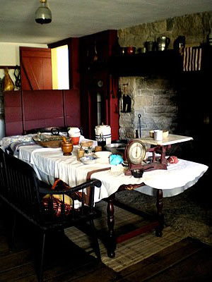 Kitchen at Johnston farmhouse